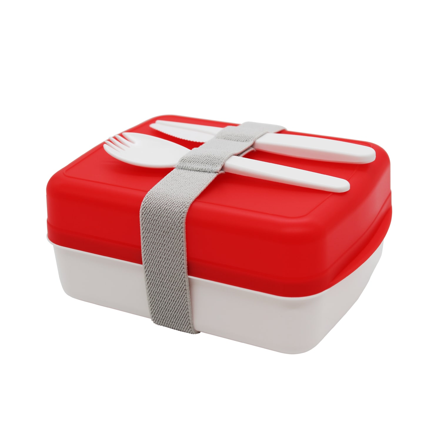 Lunch Box Blue Line with Cutlery